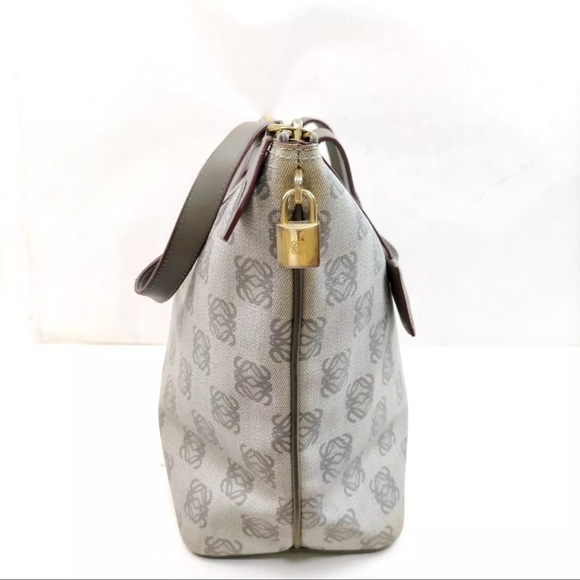 Loewe Printed Anagram Tote Bag Grey - Picture 4 of 11